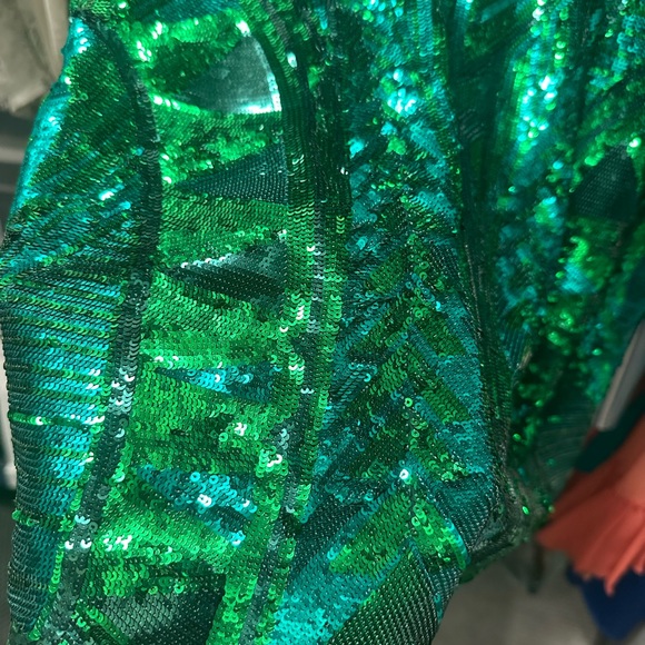 Gorgeous Balmain x HM green sequin dress size 4 - Picture 10 of 10
